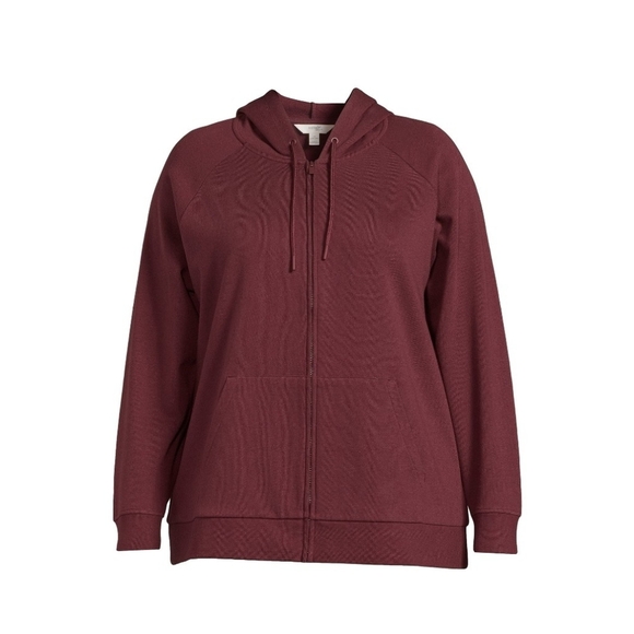 Terra & Sky Jackets & Blazers - Terra & Sky Women's Plus Zise Full Zip Fleece Hoodie